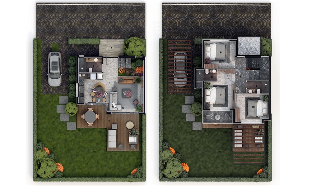 Adabuku 3+1 Luxury Villas Milas For Sale